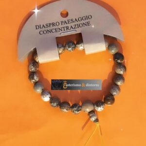 Bracciale Energia in pietra - DIASPRO PAESAGGIO (Concentrazione e Meditazione)