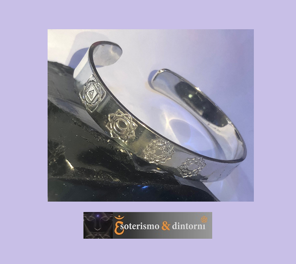 Bracciale Chakra placcato argento - immagine 2