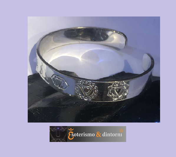 Bracciale Chakra placcato argento - immagine 3